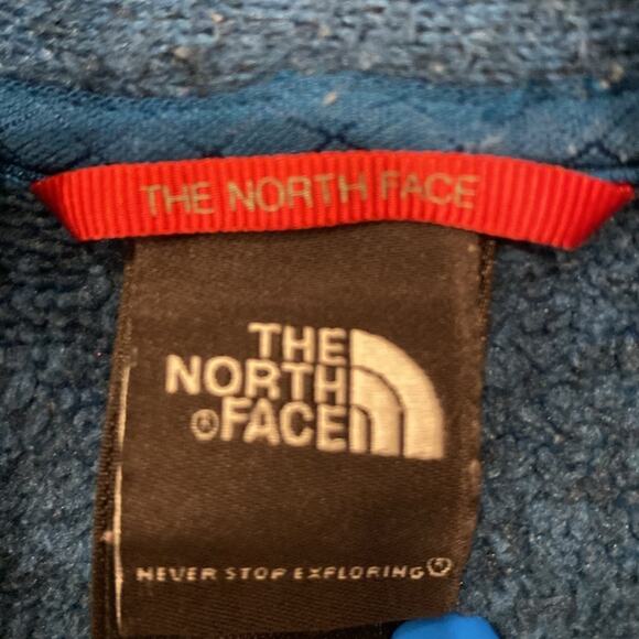 The North Face Women's Blue Fleece Cowl Neck Pullover Sweater Size L - Picture 5 of 7
